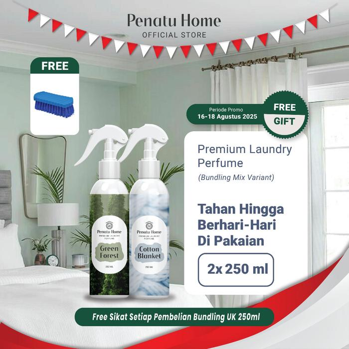 Gambar SALE BUY 1 GET 1 MIX  Parfum Laundry Premium Penatu Home -  Green Forest | Cotton Blanket - FREE SIKAT BAJU dari Repair Tool Jaya undefined Tokopedia