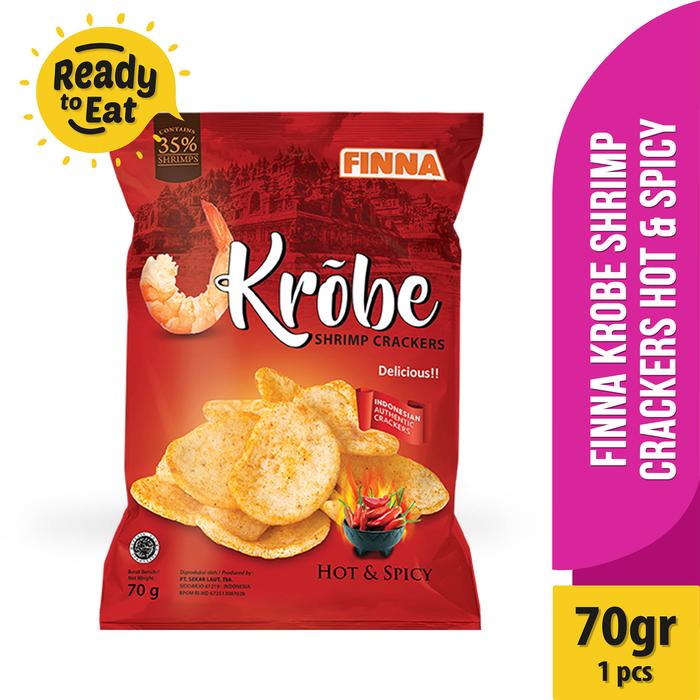 Gambar Finna Krobe Shrimp Crackers Hot & Spicy dari FINNA FOOD undefined Tokopedia