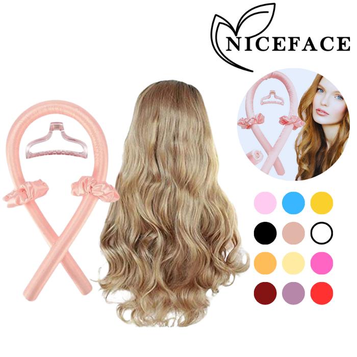 Gambar NICEFACE - Heatless Curls Band, Curler Rambut Panjang Dengan Rol Rambut Jepit Rambut Diy Styling Biru Hitam Sisir Jepitan - Pink, Biasa dari NICEFACE undefined Tokopedia