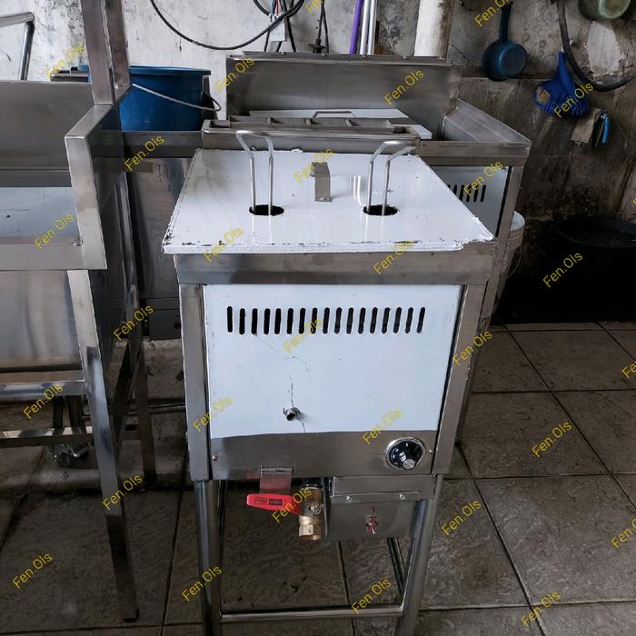 Gambar Deep Fryer 22 liter (alat penggorengan hemat gas) Stainless steel dari Fen.Ols Fen Online Store undefined Tokopedia