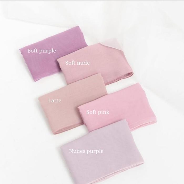 Gambar Hijab Pollycotton Hijab Square ( Soft purple, Soft Nude, Latte, Soft pink, Nudes Purple ) - Pollycotton Soft purple, 115cm x 115cm dari hijab.assalam undefined Tokopedia