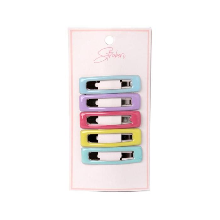 Gambar Stroberi Rectangle Set Snap Clip - S - Mix 3 dari Stroberi Accessories undefined Tokopedia