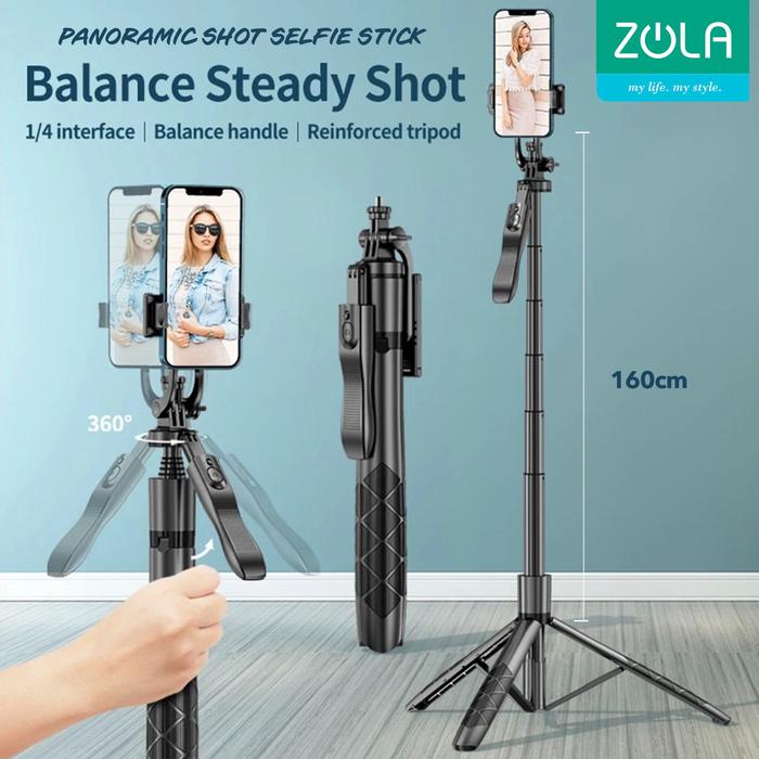 Gambar Zola Tongsis Tripod Bluetooth Selfie Stick Remote Tripod HP Gopro DSLR - 2 LED - 2 LED dari Zola Indonesia undefined Tokopedia