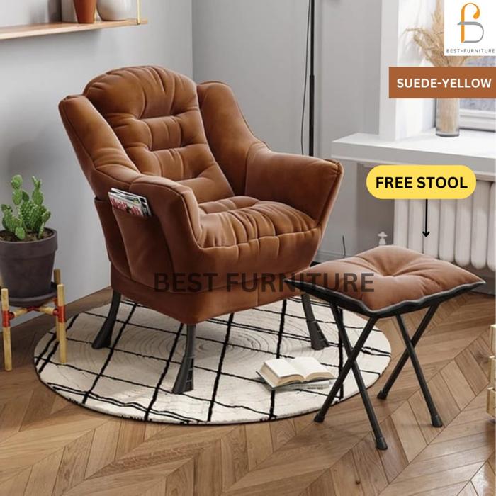 Gambar Best Sofa Kursi Santai Kursi Malas Kursi Empuk Kursi Baca Kursi Belajar Kursi Multifungsi - BROWN dari Best Furniture Official undefined Tokopedia