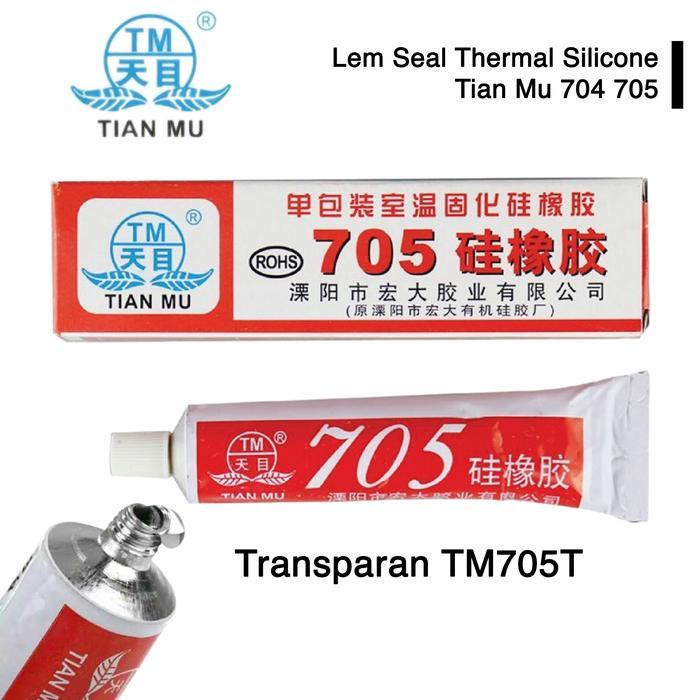 Gambar Thermal Glue Conductive Silicone Grease Adhesive Sealant Paste Lem Plaster Heatsink Heat Sink LED CPU Stars 922 HM 901 Tian Mu 704 705 Putih White Hitam Black Abu Grey Bening Transparan - Transparan TM705T dari Hayashi Indonesia undefined Tokopedia