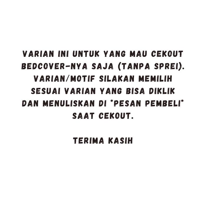 Gambar Gs Bedcover Set BONITA 180 Flat 180x200 King Size Bed Cover Mix Motif - BEDCOVER SAJA dari gesangstore_NEW undefined Tokopedia