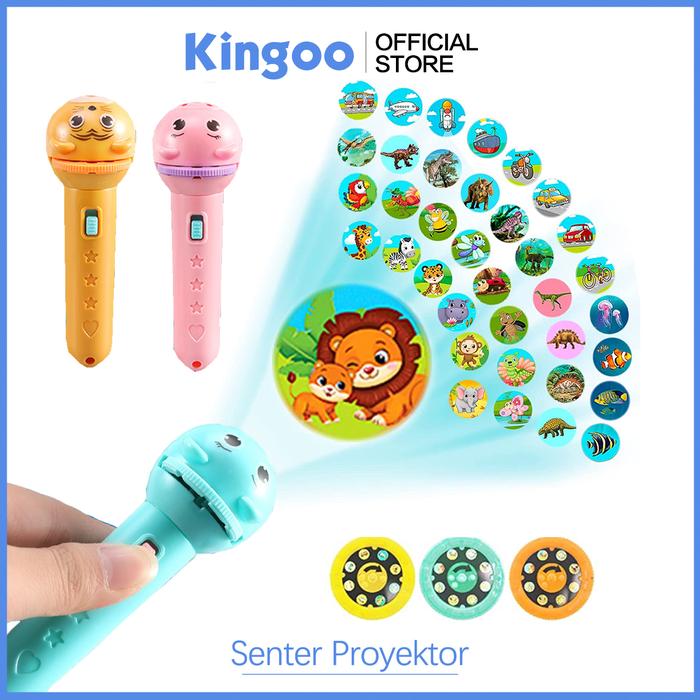 Gambar Mainan Anak Senter Proyektor / Fun Flashlight / Mainan Proyektor Gambar / Mainan Edukasi dari Kingoo Shop undefined Tokopedia