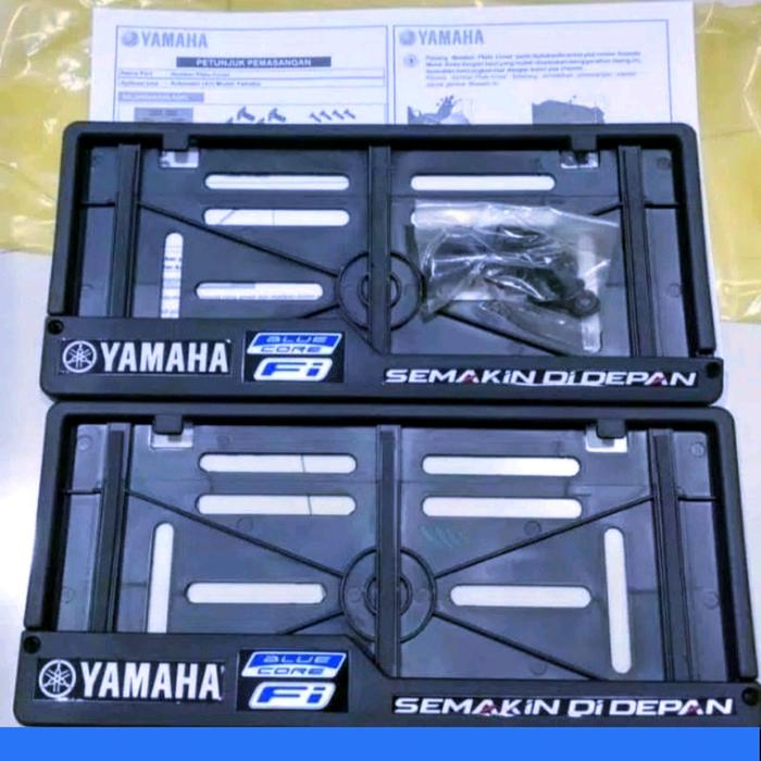 Gambar Yamaha Cover Tempat Plat Nomor Blue Core Lengkap Dengan Baut & Stiker Original Yamaha Genuine Accessories Bahan Tebal Kuat Pemasangan Mudah Praktis - Motor, Car, Motorcycle - Yamaha Blue Core dari BP Olshop undefined Tokopedia