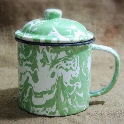 Gambar Gelas Mug Cangkir Enamel Seng Kaleng Blirik Blurik Jadul Vintage dari Henbao Berjaya undefined Tokopedia