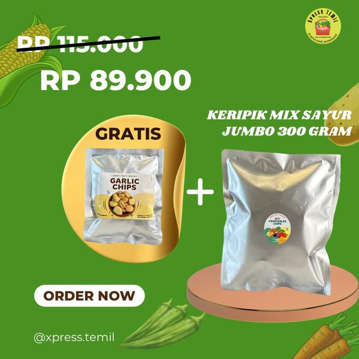 Gambar XPRESSTEMILSTORE KERIPIK SAYUR DAN BUAH JUMBO GRATIS NANGKA Food Chips - MIX SAYUR JUMBO dari Djuragan XpressTemil undefined 5 Tokopedia