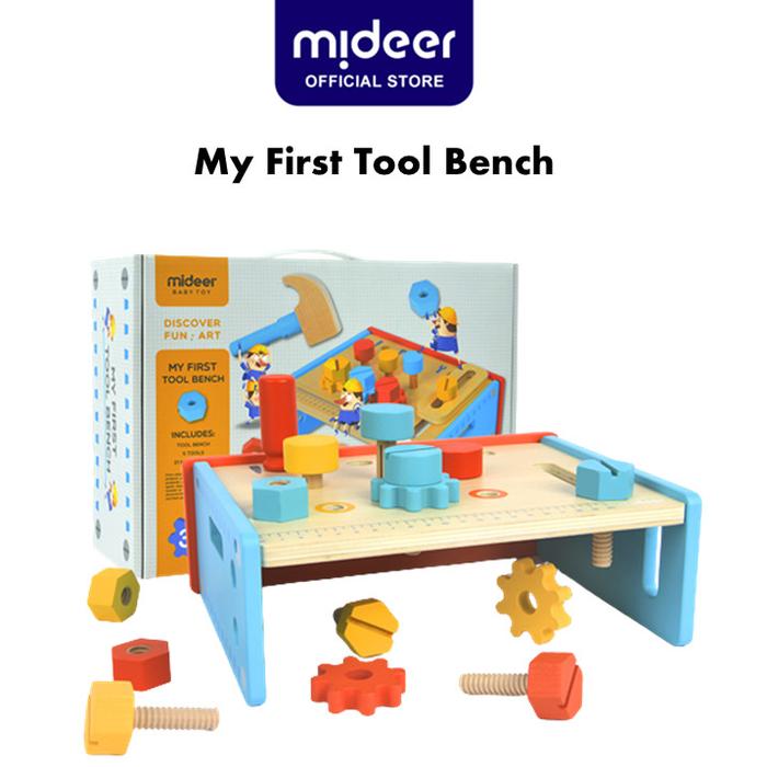 Gambar Mideer My First Tool Bench Wooden Toys Mainan Edukasi Anak - MD1080 Toy dari Mideer Indonesia undefined Tokopedia