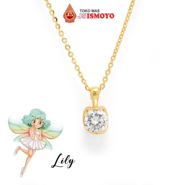 Gambar Kalung Emas Variasi Liontin Fairy Gemstone Simple Elegan J5smoyo gold - Lily, Putih dari J5Ismoyo undefined Tokopedia