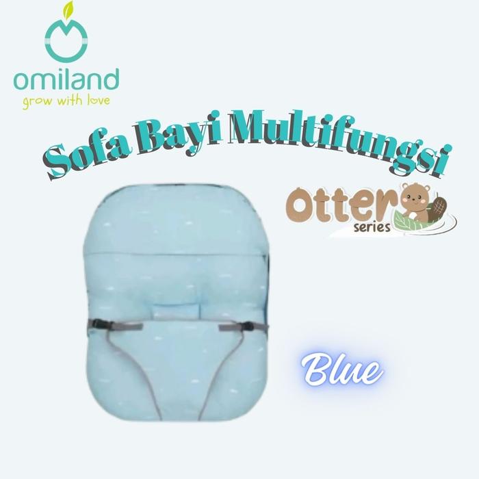 Gambar Omiland Sofa Bayi || Omiland Sofa Bayi Multi Fungsi Multifungsi + Free Bantal Dot - Tempat Duduk Bayi Empuk - Multifungsi Otter - Biru dari Lailaiorire undefined Tokopedia