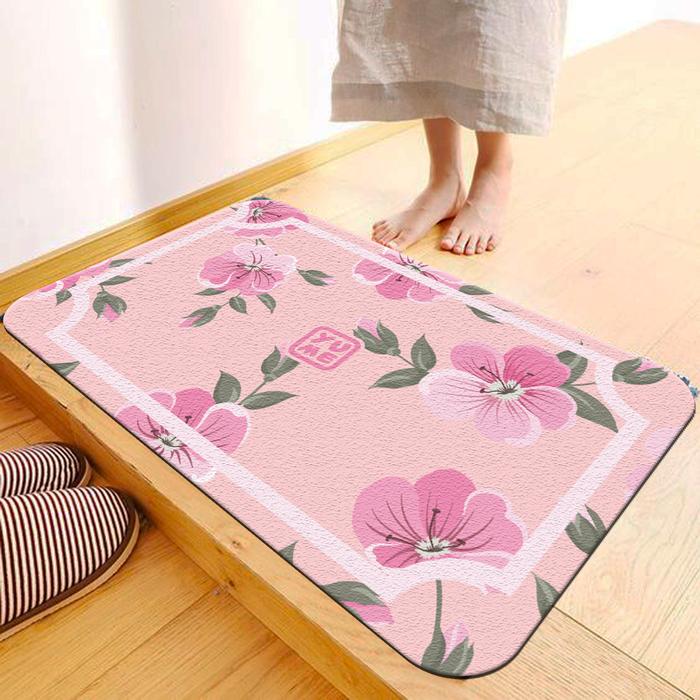 Gambar Paket Grosir 10pcs Keset Rumah Antislip YUME 50x80 - Blooming pink dari Amore Collections_NEW undefined Tokopedia