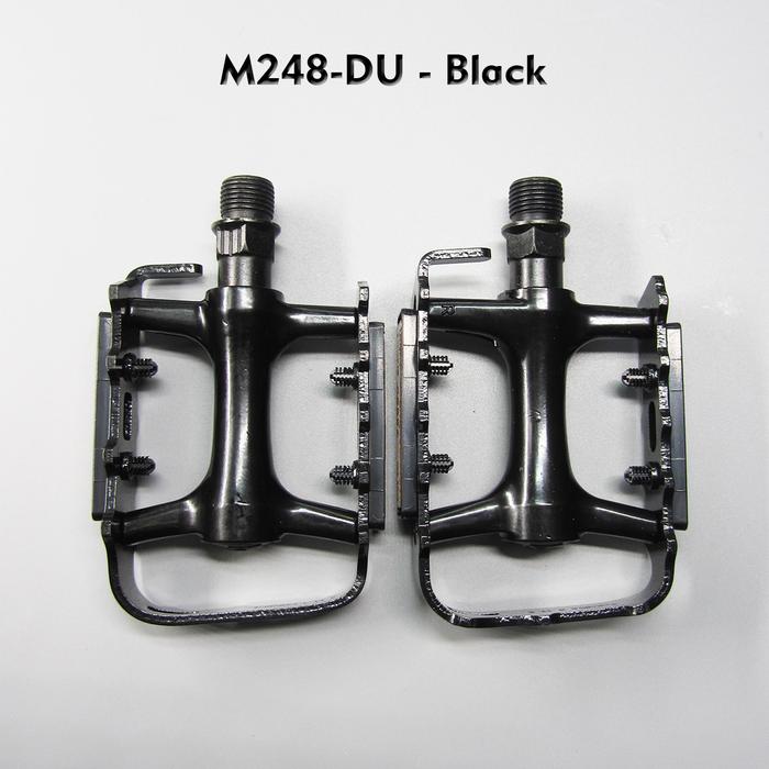 Gambar CYCLEMAXX M248 Pedal Sepeda Aluminium Alloy Double DU Bearing Anti-Skid Bicycle Pedal MTB Roadbike Fixie Outdoor - Black dari Maxxiebike undefined Tokopedia