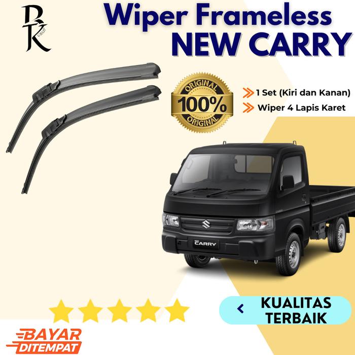Gambar Wiper Carry Sapuan Kaca Mobil Model Frameless Banana Karet 1 Set Ori Variasi Karet Wiper Mobil Suzuki Cary Cery Cerry Carry Keri Air Besi Kendaraan Motorcycle Windshield - Not Specified dari BRKT GRUP undefined Tokopedia