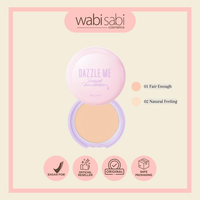 Gambar DAZZLE ME - Muse Pressed Foundation - 01 Fair Enough, Standar dari Wabi Sabi Cosmetics undefined Tokopedia