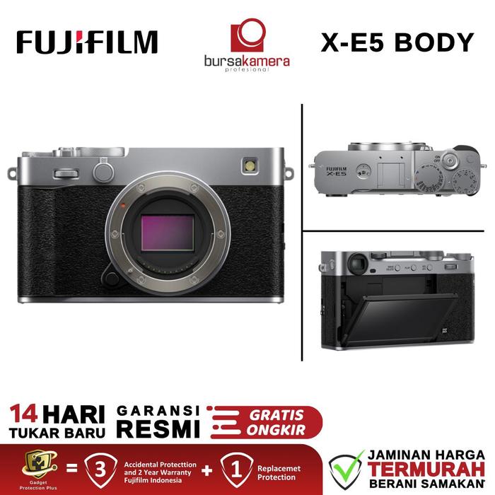 Gambar Fujifilm XE5 Body Mirrorless Digital Camera Fuji X-E5 Body Only Fuji film X E5 Garansi Resmi - BO  SILVER dari Bursa Kamera Profesional undefined Tokopedia