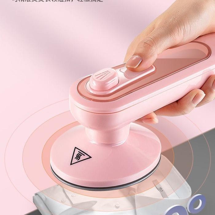 Gambar Setrika Mini Travel / Mini Electric Ion Setrika travell mini iron travell - Pink dari skhome.decor undefined Tokopedia