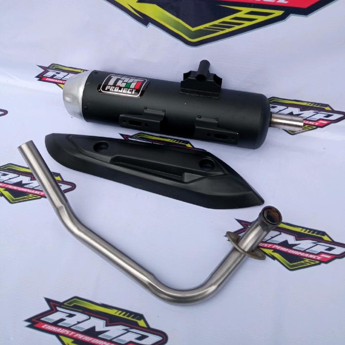 Gambar Knalpot original RMP COPY TZM, suara bass adem, all matic vario, pcx, beat, mio, scoopy, nmax, aerox, dll fullsystem - fulset =silincer+leheran+tameng, nmax new dari Rmp Exhaust Performance undefined Tokopedia