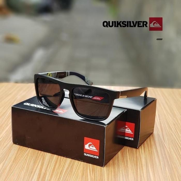 Gambar KACAMATA SPORT TERBARU QUICKSILVER 1129 LENSA KACA POLARIZED ANTISILAU ANTIRADIASI FRAME FIBER POLYCARBONATE ACETATE OUTDOOR INDOOR BERSEPEDA BERKENDARA MENGEMUDI MEMANCING - HITAM LENSA HITAM, NORMAL dari BAKACAMATA undefined Tokopedia