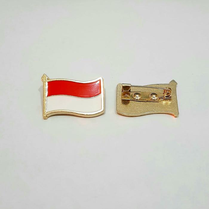 Gambar Pin bendera merah putih Bahan Premium Kuningan 17 Agustus Hari Kemerdekaan - bahan kuningan dari Jaspart undefined Tokopedia