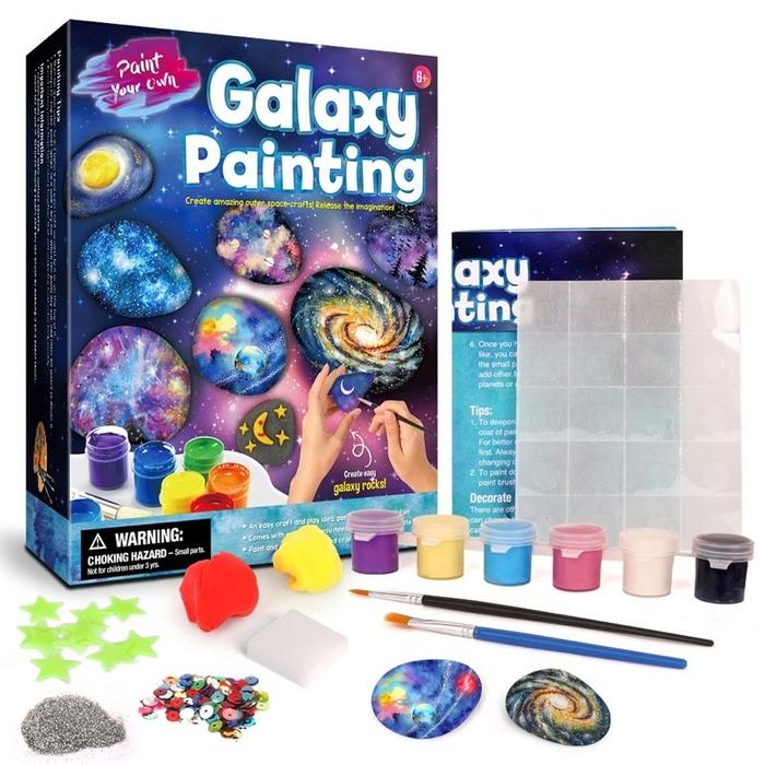 Gambar Rock Stone Painting with Theme / DIY Project - Galaxy dari Totti Play undefined Tokopedia