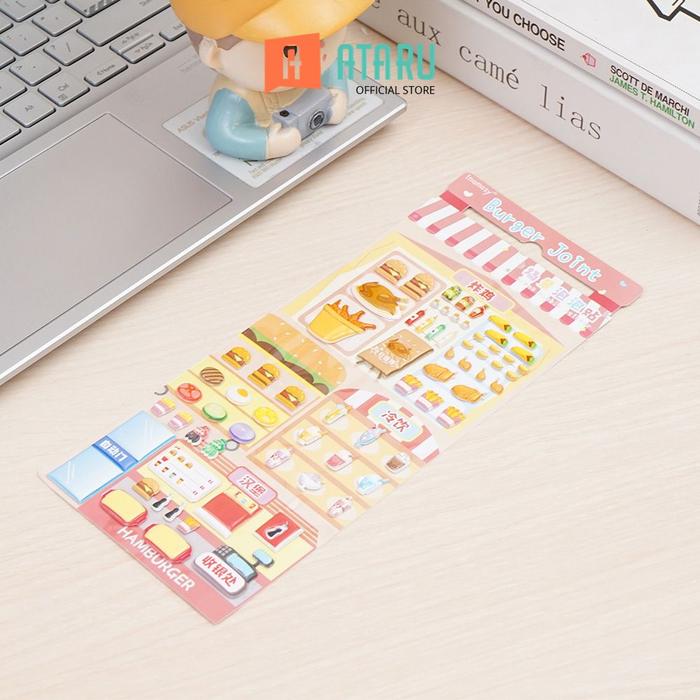 Gambar Ataru Sticker House Suli Mix Food Design 3D Stiker Dekoratif Lucu Cute Stickers Deco Sticker Pack Journal Book dari Ataru_NEW undefined Tokopedia