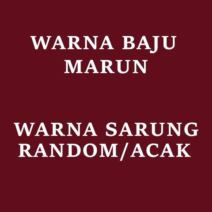 Gambar Sarkoci anak umur 1-10 tahun / setelan baju koko plus peci celana model sarung bahan katun poli - Marun (Sarung Acak), 1 Tahun dari Enci Store undefined Tokopedia