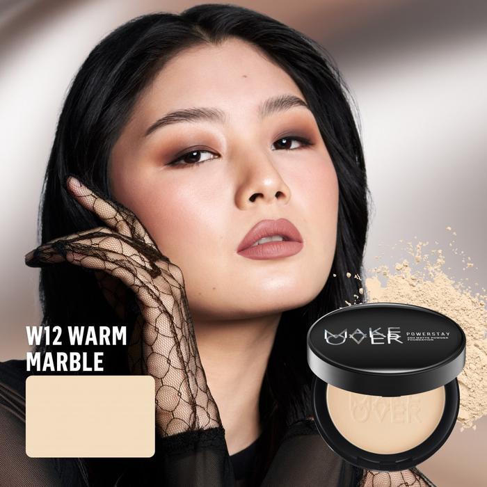 Gambar [TOP CREATOR'S PICK] MAKE OVER Powerstay 24H Matte Powder - W12 Warm Marble dari makeoverid_NEW undefined Tokopedia