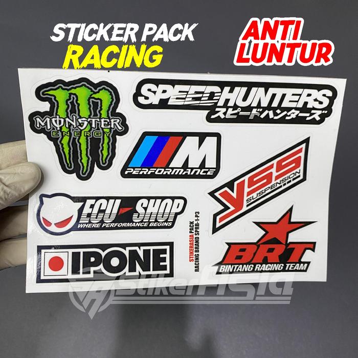 Gambar STIKER PACK BRAND SPRB-1-P3 STICKERASIA MOTOR RACING MODIFIKASI Sticker JDM ModifikasiMobil Striping Beat Aerox Nmax Scoopy Nvx Vixion Mio R15 R25 Ninja Rxking Kawasaki Yamaha Honda Suzuki Emblem Timbul CuttingSticker Thailand - Cutting dari StikerAsia undefined Tokopedia