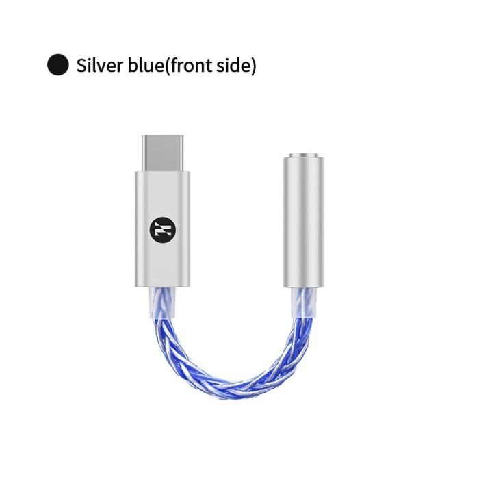 Gambar JCALLY JM6 Pro Hires CX31993+MAX97220 DAC Type C to 3.5mm Adapter Converter - Silver Blue dari Yankee Indonesia Kota Administrasi Jakarta Barat Tokopedia