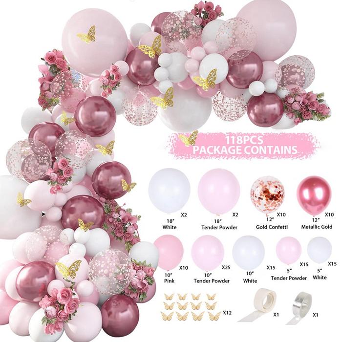 Gambar 118 Pcs Balon Set Arch Anggur Merah Metalik Latex Balon Garland Balon Rantai Lem Lateks Pesta Ulang Tahun - 118 Pcs dari Coupal undefined Tokopedia