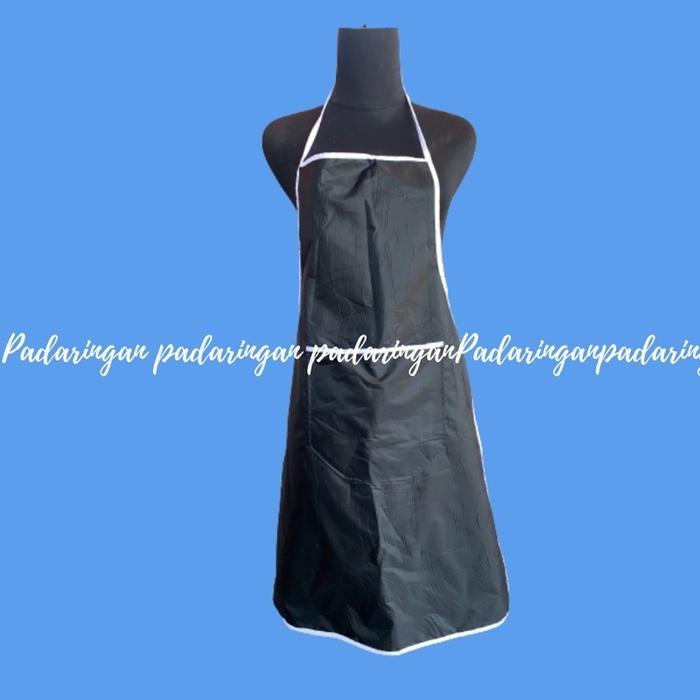 Gambar Celemek masak polos  celemek anti air  celemek dapur celemek parasut celmek apron masak Kain dewasa - Hitam dari Padaringan.id undefined Tokopedia