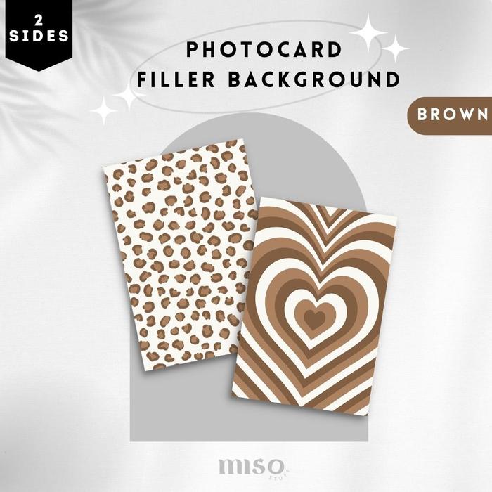 Gambar [2 SISI - BROWN] Photocard Background Brown / Photocard Filler Background / PC Binder Filler Kpop Wishlist / Binder Filler Kpop Photocard / Background Binder KPOP / Filler Binder KPop / PC Kpop Background dari Its Miso Stuff undefined Tokopedia