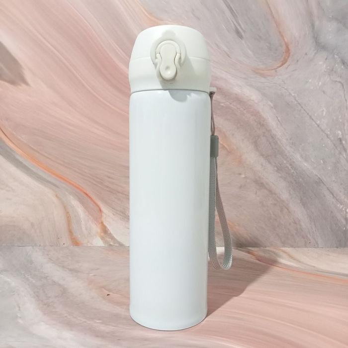 Gambar Tumbler Minum NIAGARA Stainless 500ml Botol Aesthetic Termos Air Panas Mini Polos Wadah Es Batu Tremos Lock n Lock Tempat Tahan Dingin - PUTIH dari Fostle undefined Tokopedia