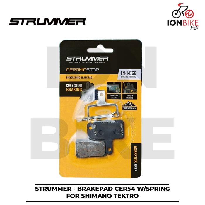 Gambar Kampas Cakram Strummer CER54 With Spring Per Ceramic Brakepad Brake Pad Pads Discbrake Disc CER-54 Brakepads Sepeda Pakem Anti Bunyi MTB Balap Roadbike Road Bike Hydrolik Hydraulic Isi Rem dari ION BIKE JOGJA OFFICIAL undefined Tokopedia