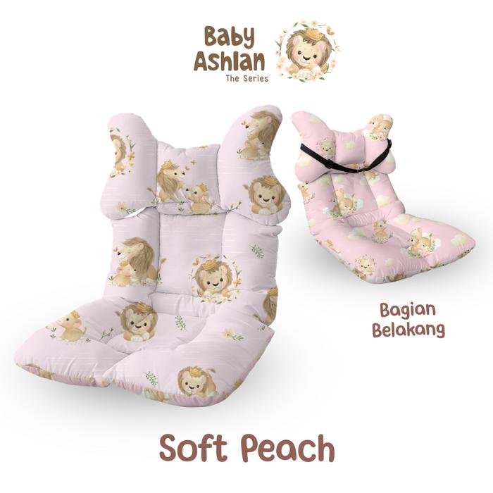 Gambar Obayito Alas Stroller 2 Motif Bergesper | Katun Satin Jepang - As Soft Peach dari Obayito Group undefined Tokopedia