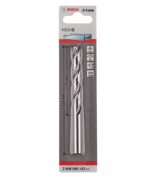Gambar Bosch Mata Bor HSS-G 8 MM ( 1 Pcs/Pack ) dari Drill&Co undefined Tokopedia