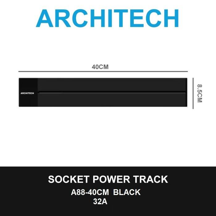 Gambar ARCHITECH Stop Kontak RELL /Track Socket RELL 40-80cm kepala Adaptor Soket & Track Daya / PAKET HEMAT TRACK - 40CM TRACKSOKET dari ARCHITECH INDONESIA undefined Tokopedia