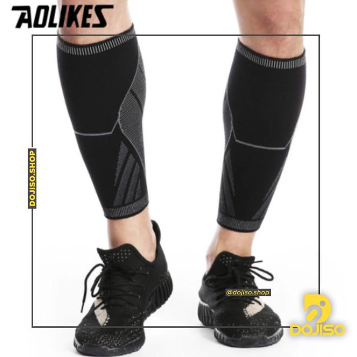 Gambar Manset Kaki AOLIKES 7760 Leg Calf Compression Sleeve Sepeda Basket - M dari Dojiso Store_NEW undefined Tokopedia