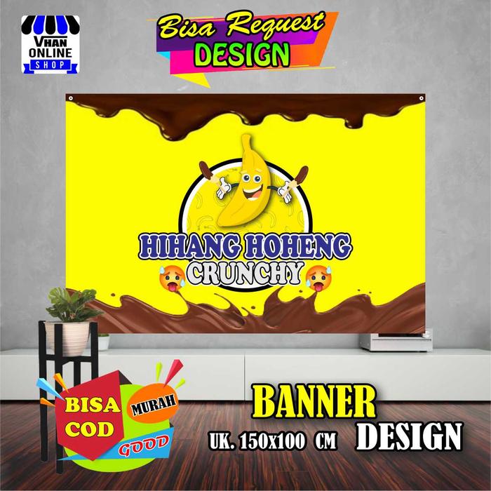 Gambar Spanduk Banner Jualan Pisang Coklat, Pisang Goreng Viral, Hihang Hoheng, Keren, Murah - Varian 1 dari vhan fariz undefined 5 Tokopedia