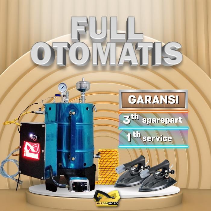 Gambar Setrika Uap Steam Boiler MISTERMOTO Full Otomatis Api dan Air MURAH TERLARIS 1 Setrika - Lengkap Fullset dari Mistermoto by TukangLaundry undefined Tokopedia