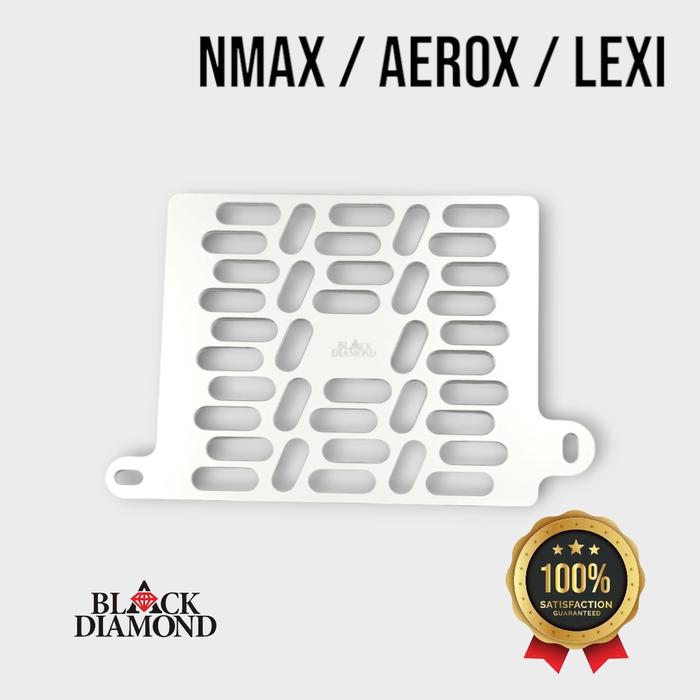 Gambar Black Diamond - Cover Radiator NMAX AEROX LEXI Alumunium CNC Type Charade Engine Motor Motorcycle - Silver dari Black Diamond Official Store undefined Tokopedia