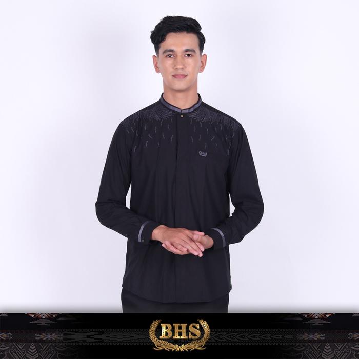 Gambar Baju Koko BHS Cosmo Duraid Hitam - XXL dari SarungBHS undefined Tokopedia