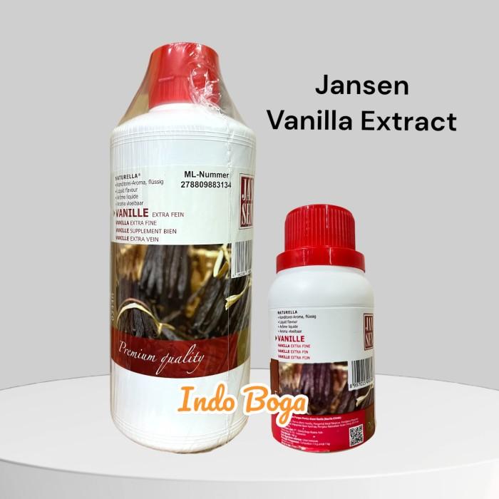 Gambar Jansen flavour vanilla extract extra fine / vanilla ekstrak vanilli - ORI 100 gram dari INDO BOGA undefined Tokopedia