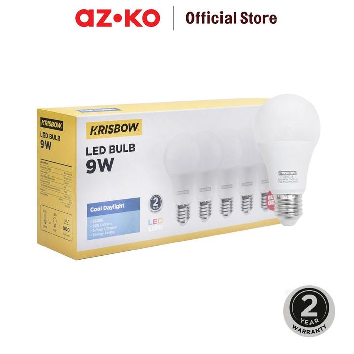 Gambar AZKO Krisbow Set 5 Pcs Lumi Bohlam Led Set Lampu LedLed BulbLampu BohlamLampu Pijar - Cool Daylight, 11 Watt dari AZKO ID undefined Tokopedia