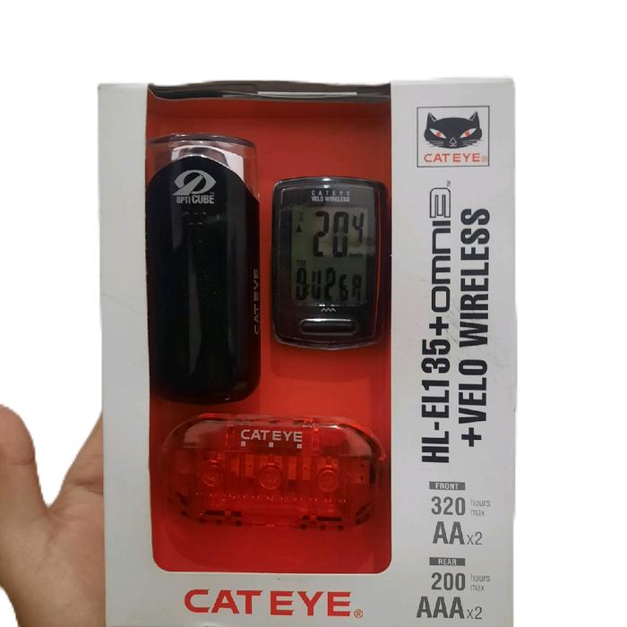 Hl El135 Omni Cateye Velo Cateye Bicycle Front Rear Light – HL