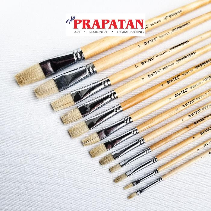 Gambar Kuas Lukis V-TEC 579 per pc / V-TEC Paint Brush - 1 dari Toko Prapatan_NEW undefined Tokopedia