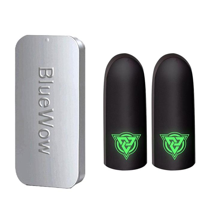 Gambar 【Bisa COD】BlueWow Sarung tangan jempol bercahaya hiu terbang Bluewow anti-sidik jari bahan superkonduktor layar sentuh game seluler sarung tangan jari anti-keringat tidak akan merusak sentuhan cocok untuk game Komputer dan seluler - Black Shark-1Pair+box dari BlueWow.3C undefined Tokopedia